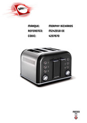 Morphy Richards M242018 EE Instructions