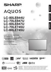 Sharp AQUOS LC-70LE745U Mode D'emploi