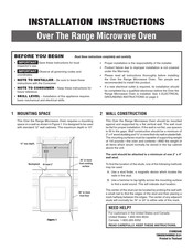 Frigidaire FPBM189KF Instructions D'installation