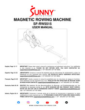 Sunny Health & Fitness SF-RW5515 Instructions D'assemblage