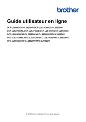 Brother MFC-L2860DW Guide Utilisateur En Ligne