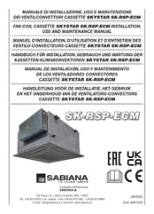 Sabiana SK-RSP-ECM Manuel D'installation, D'utilisation Et D'entretien