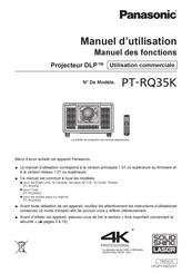 Panasonic PT-RQ35K Manuel D'utilisation