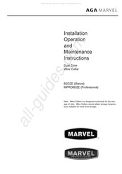 Marvel 6SDZE Instructions D'installation, D'utilisation Et D'entretien