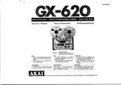 Akai GX-620 Notice D'instructions