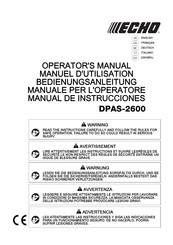 Echo DPAS-2600 Manuel D'utilisation