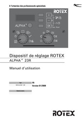 Rotex ALPHA+ 23R Manuel D'utilisation