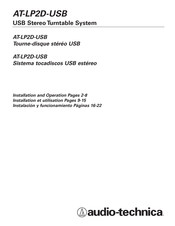 Audio-Technica AT-LP2D-USB Installation Et Utilisation