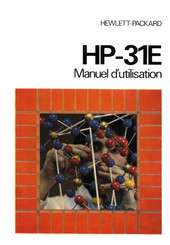 Hewlett Packard HP-31E Manuel D'utilisation