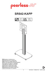 peerless-AV SR542-KAPP Instructions D'installation