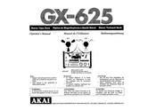 Akai GX-625 Manuel De I'utilisateur
