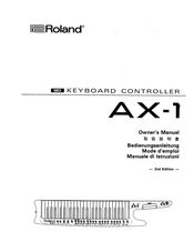 Roland AX-1 Mode D'emploi
