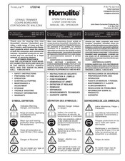 Homelite TrimLite UT20740 Livret D'entretien