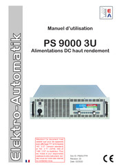 Elektro-Automatik PS 9000 3U Manuel D'utilisation