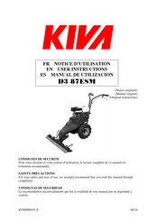 Kiva D3 87ESM Notice D'utilisation