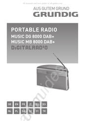 Grundig MUSIC DG 8000 DAB+ Mode D'emploi