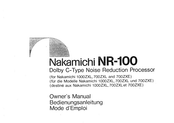 Nakamichi NR-100 Mode D'emploi