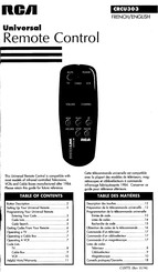 RCA CRCU303 Mode D'emploi