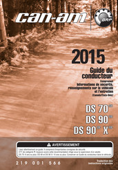 BRP Can-Am DS 90 X 2015 Guide Du Conducteur
