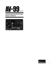 Sansui AV-99 Mode D'emploi