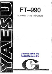 Yaesu FT-990 Manuel D'instruction