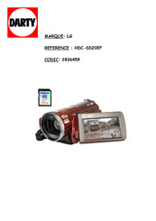 Panasonic HDC-TM20 Mode D'emploi