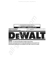DeWalt DCF886 Guide D'utilisation