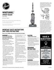 Hoover WINDTUNNEL All-Terrain Serie Guide D'utilisation