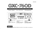 Akai GXC-760D Notice D'instructions