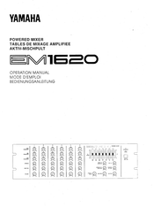 Yamaha EM1620 Mode D'emploi