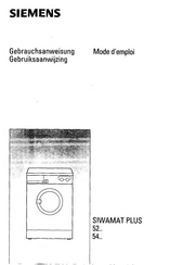 Siemens SIWAMAT PLUS 5433 Mode D'emploi