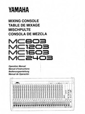 Yamaha MC 1604 Manuel D'instructions