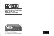 Sansui SC-1330 Mode D'emploi