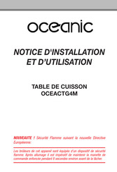 Oceanic OCEACTG4M Notice D'installation Et D'utilisation