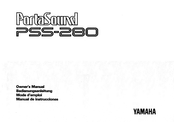 Yamaha PortaSound PSS-280 Mode D'emploi