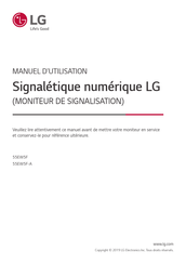 LG 55EW5F-A Manuel D'utilisation