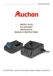 Auchan MABC20V2A Manuel D'instructions