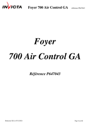 Invicta Foyer 700 Air Control GA Mode D'emploi