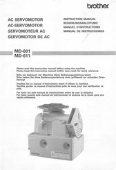 Brother MD-601 Manuel D'instructions