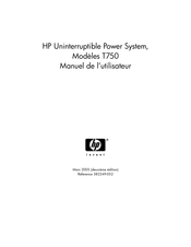 HP T750 Serie Manuel De L'utilisateur