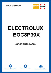 Electrolux EOC8P39X Notice D'utilisation