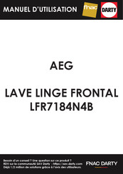 AEG LFR7184N4B Notice D'utilisation