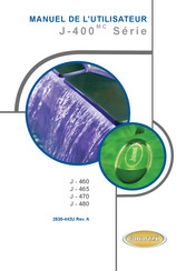 Jacuzzi J-460 J-465 J-470 J-480 Manuel De L'utilisateur