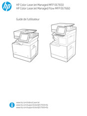 HP Color LaserJet Managed Flow MFP E67660 Guide De L'utilisateur