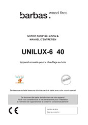 barbas UNILUX-6 40 Notice D'installation & Manuel D'entretien