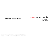 TCL onetouch 4042S Mode D'emploi