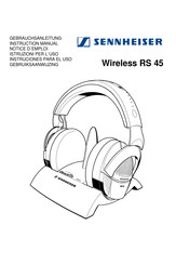 Sennheiser Wireless RS 45 Notice D'emploi