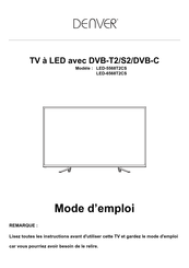 Denver LED-5568T2CS Mode D'emploi