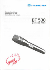 Sennheiser BLACK FIRE BF 530 Mode D'emploi