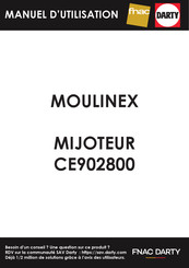 Moulinex cookeo touch CE902800 Mode D'emploi